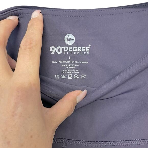 90 Degree by Reflex High-Rise Soft Purple Leggings Size Large - Picture 7 of 7